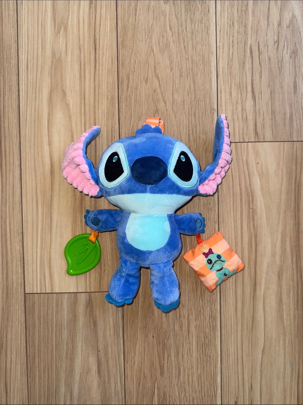 Disney Baby Stitch Activity Plush Rattle Mirror Teether